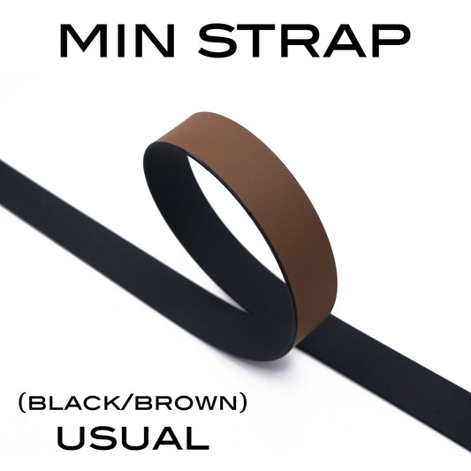 MIN BELT - BLACK BUCKLE, USUAL STRAP